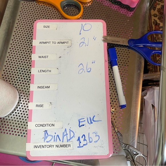 Hugo Buscati Collection Wool Navy Blue Pin Striped Double Breasted Blazer Sz 10 - Picture 8 of 8